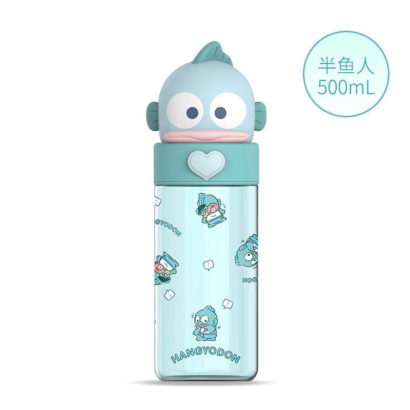 Cute 500Ml Kawaii Dolls Transparent Cup Cartoon Kuromi Cinnamoroll Melody Plastic Water Bottle Gifts For Kids Adults Children's Birthday Gift Holiday