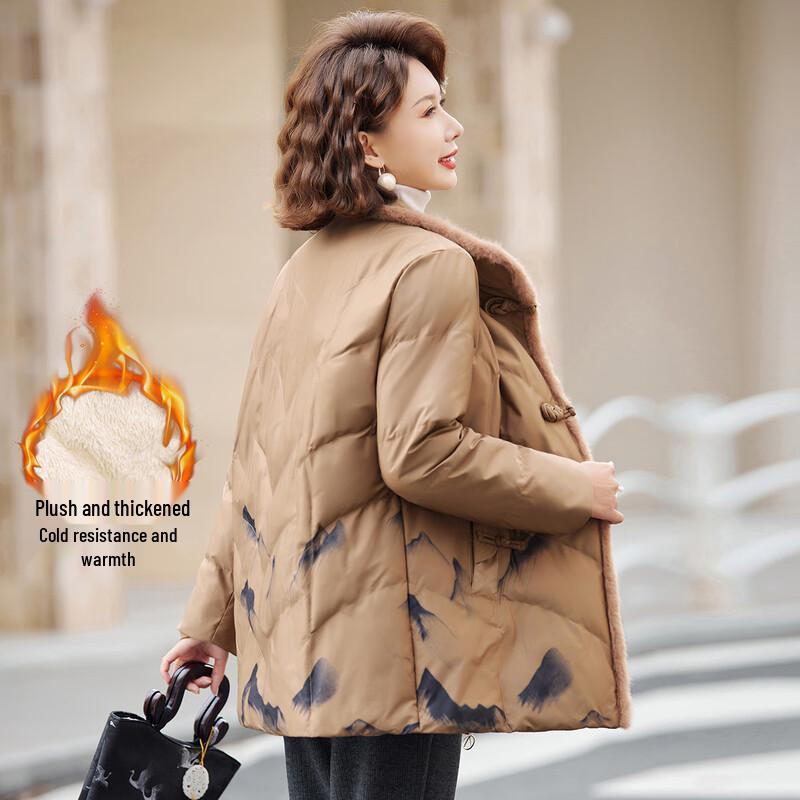 

Pastel Women s Winter Chinese Style Padded Jacket 3XL