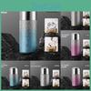 New Titanium Capsule Insulated Cup 316 Stainless Steel Double Layer Tea Mug With Separated Infuser For Office And Travel