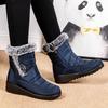 Women's Boots Snow Flat Women Booties Waterproof Shoes Women Side Zipper Ankle Boots Platform Winter Shoes Boots Botas Mujer
