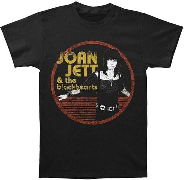 Joan JETT Jett Circle Shirt All size Black Unisex Gift Family Unisex T-Shirt S