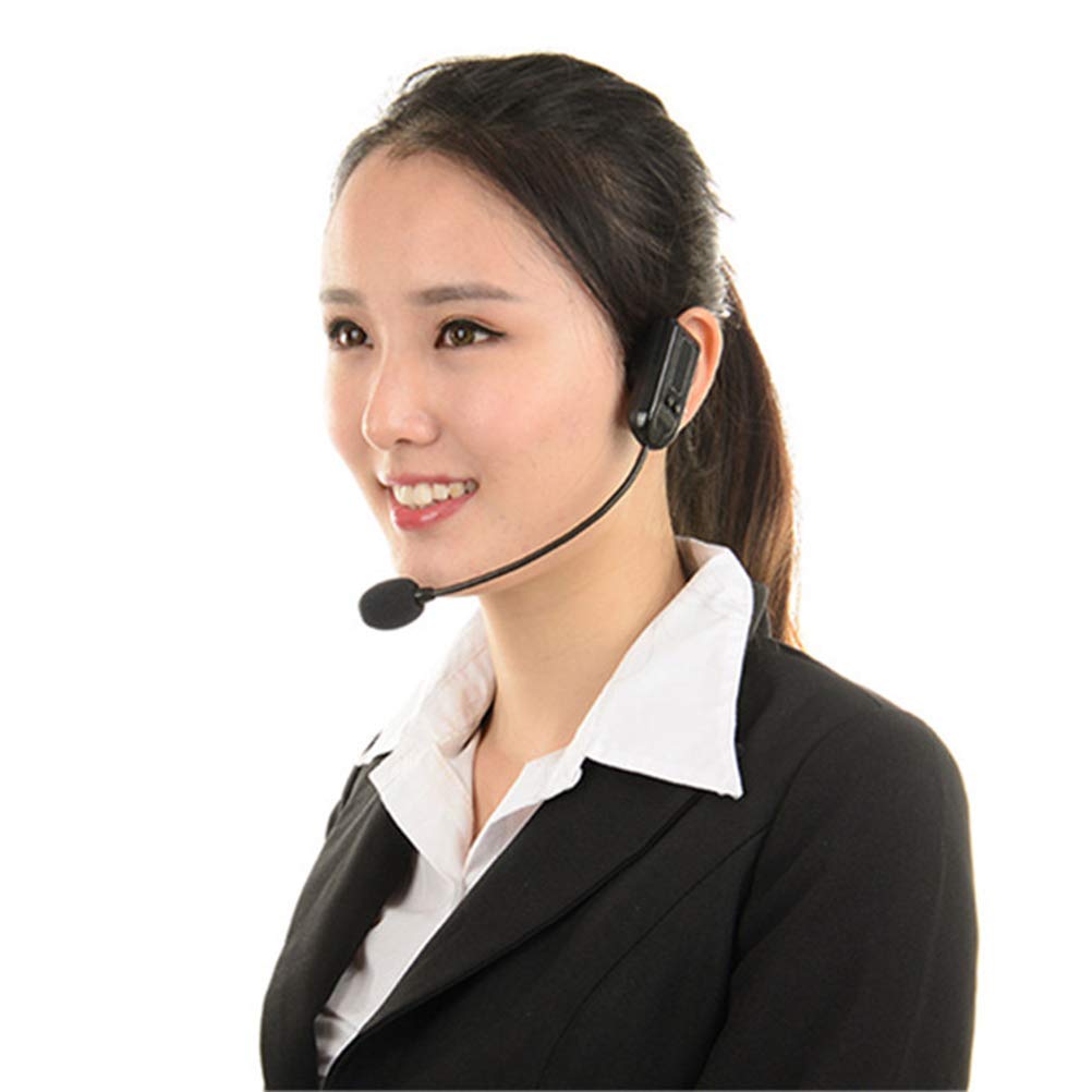 Sanwer FM Wireless Microphone, Portable Speaker Headset Microphone, Wireless, Lightweight Stereo Microphone, FM Recording, Video Recording,