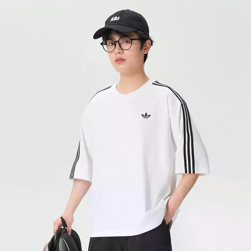 adidas Originals 3S Rundhals Sport Atmungsaktives Baumwolle Kurzarm T-Shirt Herren Oberteile KG6332