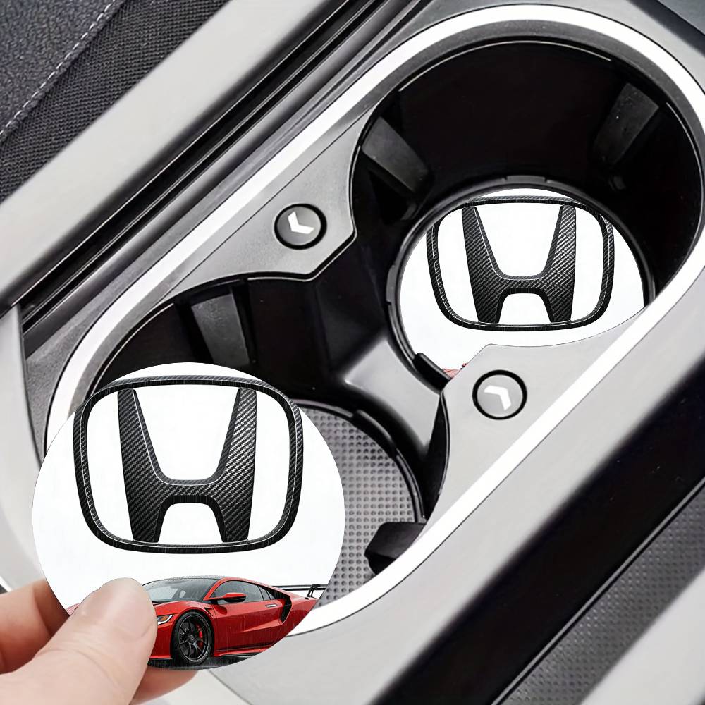 For Honda New Car Cup Holder Anti-Slip Silicone 7cm Insert Coaster Mat Universal Car Accessories Black Fit Most Cars