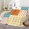 Aesthetic Colorful Fun Collages Throw Lightweight 240G Flannel Blanket Soft Skin-Friendly For Summer Cooling
