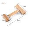 NO.HS Double-end Wooden Rolling Pin Manual Push Dough Roller Cookie Pizza Baking Tool