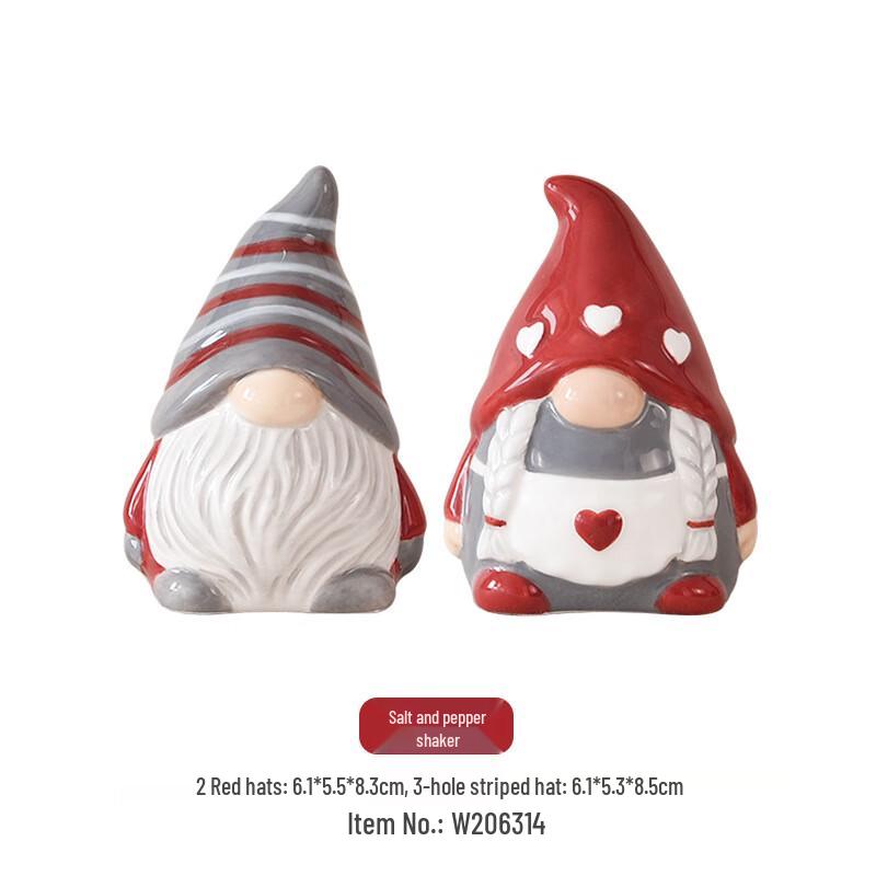 Santa Claus Hand-Painted Ceramic Dinnerware