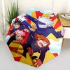 1ks Venkovní deštník s anime postavami - Automatické otevírání/zavírání, Přenosný 3dílný design, Železná konstrukce s 8 žebry - Perfektní dárek pro fanoušky, Cestování