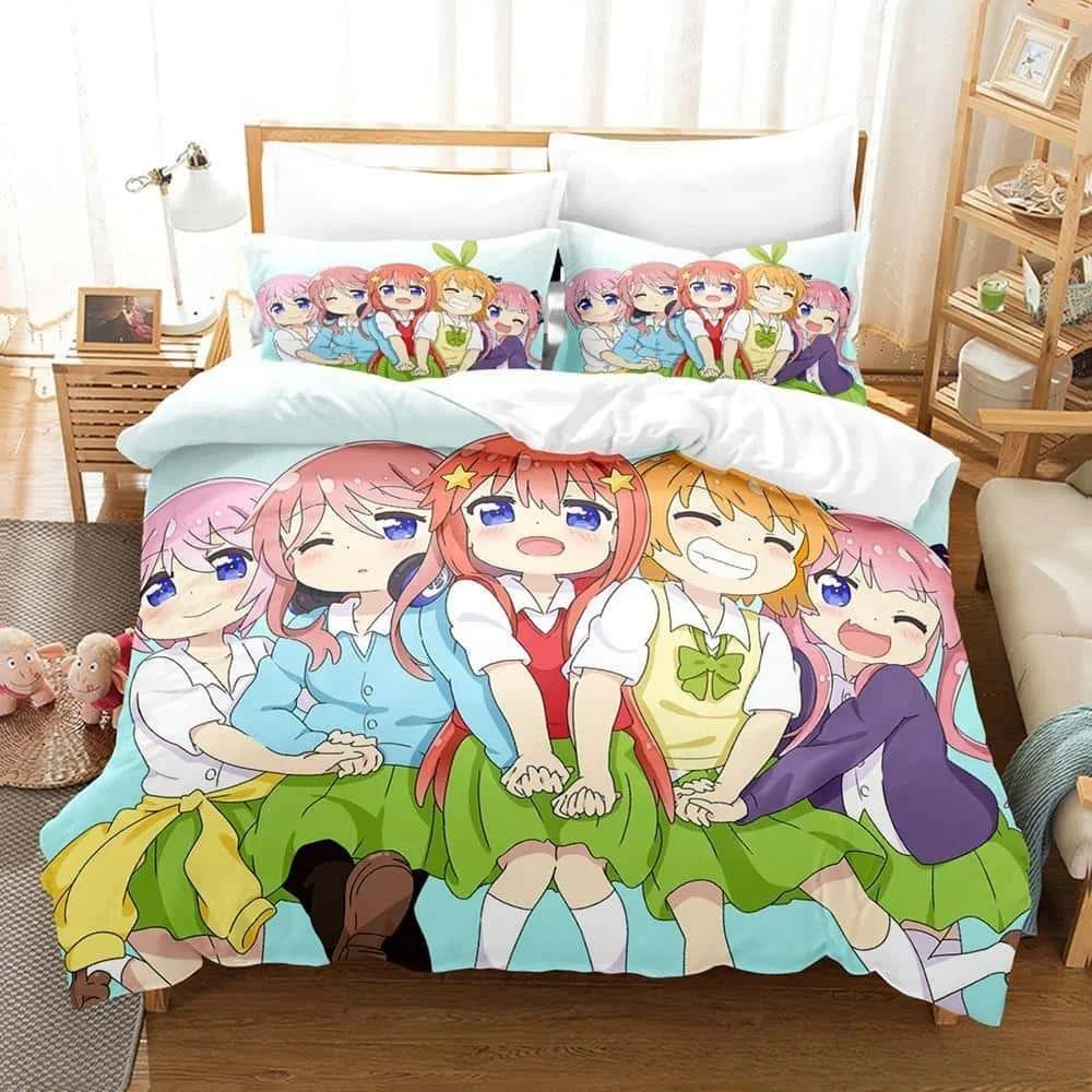 Andningsbart Mysigt Anime Wataten En Ängel Föll Ner Till Mig Storlek Säng Vuxen Barn Sovrum Set Enkel Tvilling Full Queen King Täcke