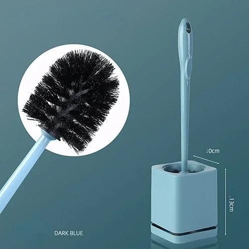 Wall-Mounted  Plastic Brush Set Clean Toilet Brush Without Dead Ends Punch-Free Base Household Bathroom Accessories
