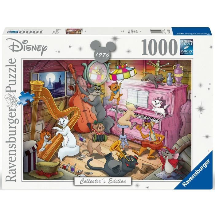 Puzzle De Collection Ravensburger Disney - Les Aristochats - 1000 Pièces - Dessins Animés Et BD
