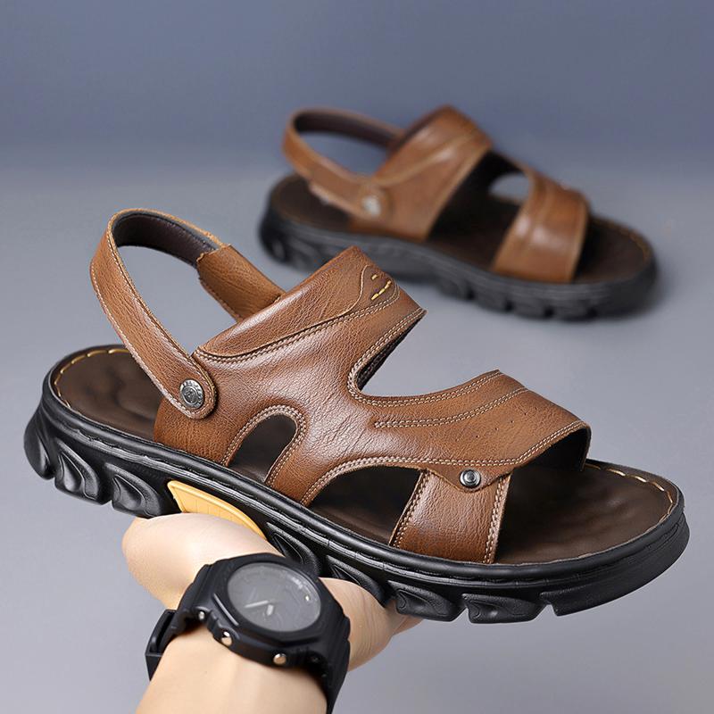 

Летние мужские повседневные пляжные сандалии на мягкой подошве, брендовые удобные, освежающие и дышащие пляжные сандалии с мягкой подошвой и противоскользящими свойствами 44 коричневый