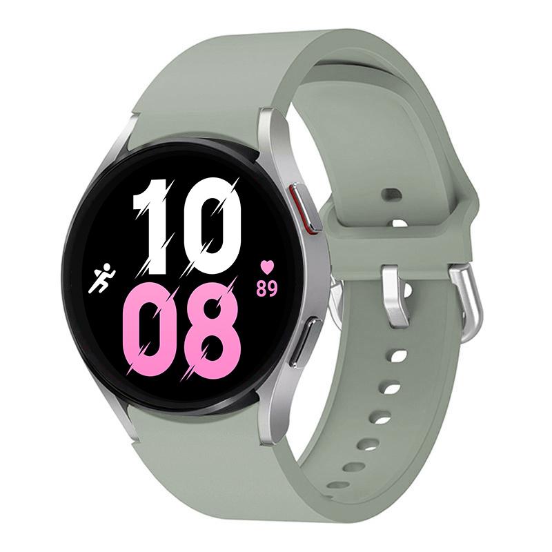 Pulseira Original Para Samsung Galaxy Watch 4/5/6 classic 47mm 43mm 44mm 40mm Sem Espaços Pulseira de Silicone Galaxy Watch 5 pro 45mm band
