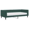 VidaXL Lit de jour avec matelas vert foncé 90x200 cm velours 3196669