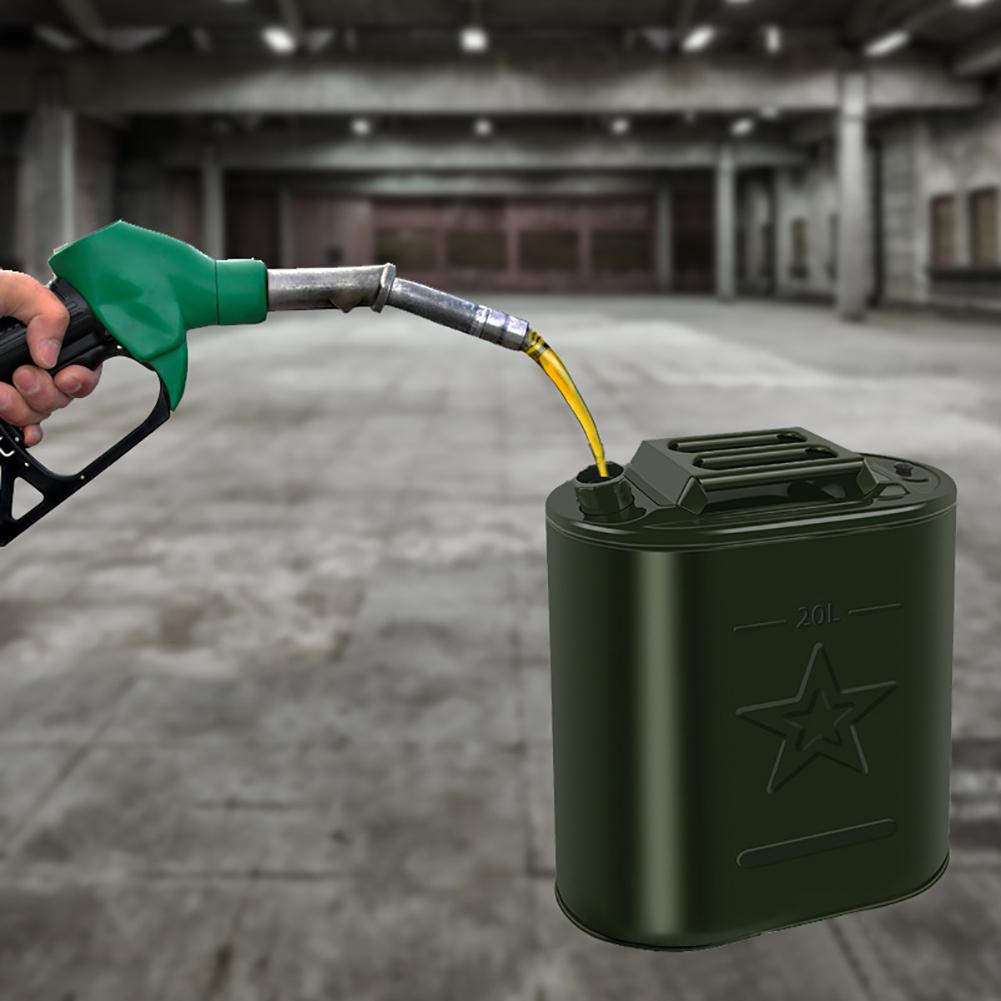 20L Green Metal Jerry Can Store Container for Petrol Oil Water Alcohol