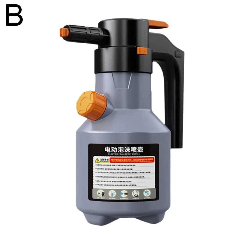 Electric Foam Sprayer Portable With Usb 2l Rechargeable Cordless For Car Beauty And Cleaning Car Washing Accessories P7f4