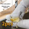 2 Pcs Steel Wire Gloves Ball Wash Brush Dish Cleaning Pad Multi-Function Heat-Resistant Household Cleaning Silver Wire