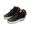 Li Ning CF Su Serie Stoff Bequem Vielseitig Wickel Rutschfest Abriebfest Mid-Top Sneaker Herren Sneaker Schwarz AGLQ127-1