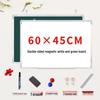 Mobile Double-Sided Magnetic Blackboard & Whiteboard for Home or Office