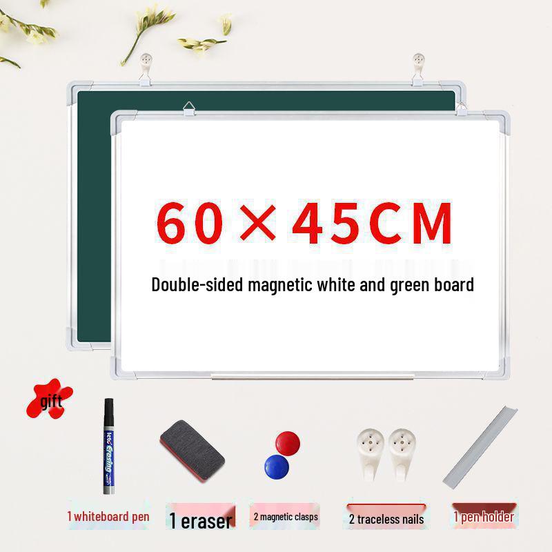 Mobile Double-Sided Magnetic Blackboard & Whiteboard for Home or Office