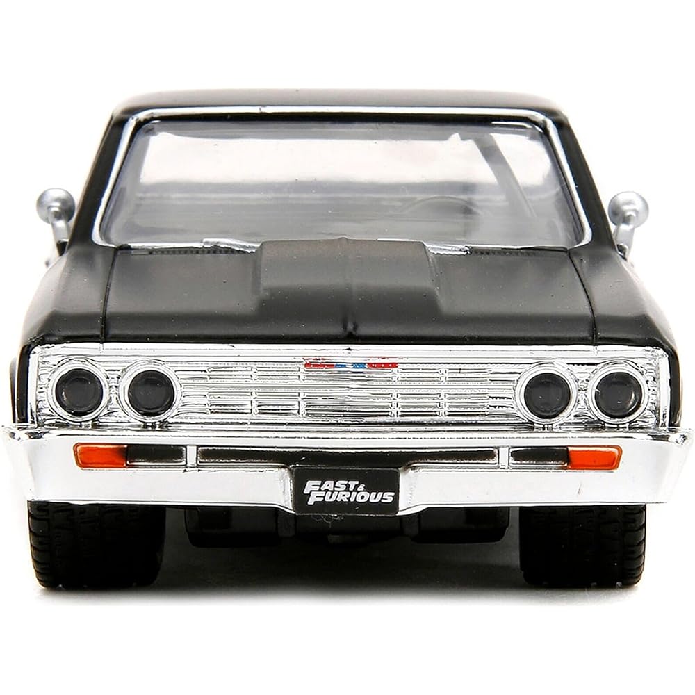JADA TOYS 1/32 Scale Chevy El Camino 1967 Matte Black Model Car Fast & Furious 10 Collectible Vehicle