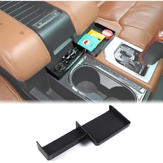 Aunginsy Central Control Storage Box Compatible with Toyota Tundra 2014-2021 Truck Center Console Front Gear Shift Cup Holder Storage Box Organizer Front Armrest Storage Box