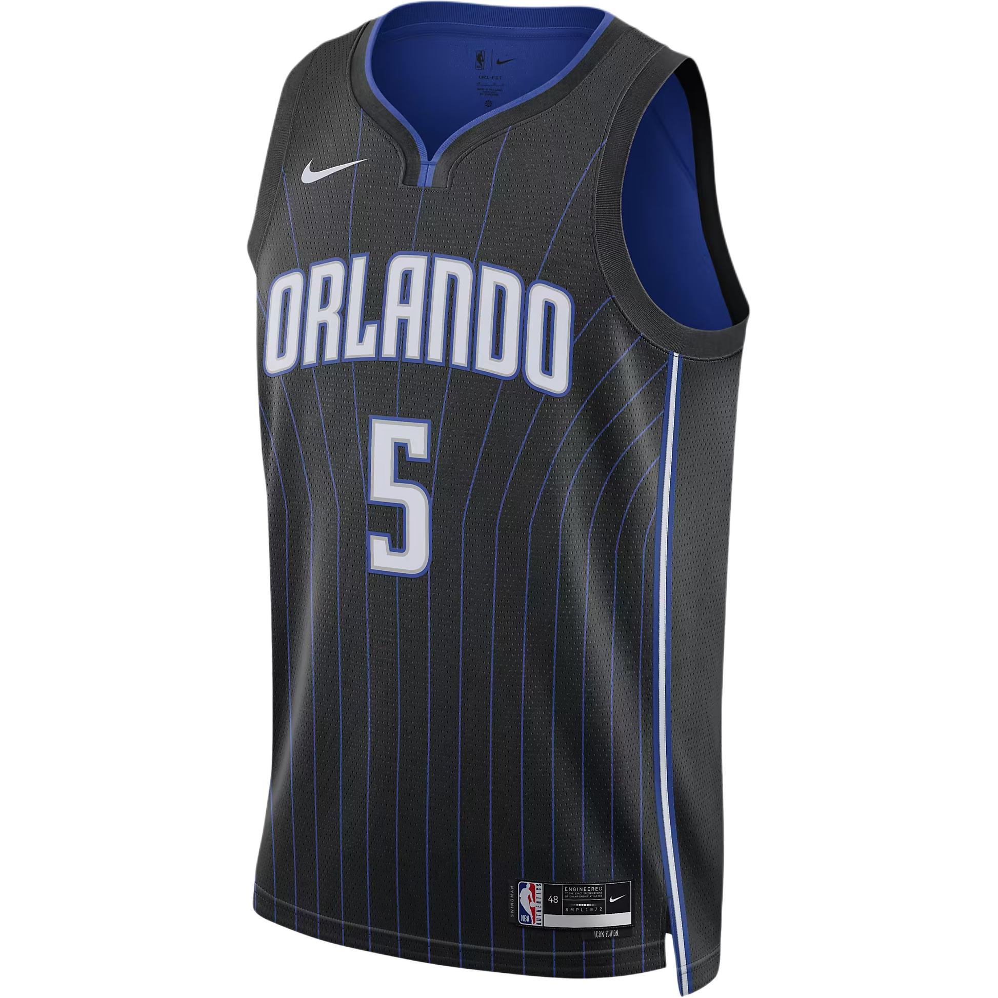 

Nike Футболка NBA Team Print Vest SW Fan Edition 22-23 Season Limited Logo Magic Team Suggs 4 Round Neck Letters Unisex Jersey Blue Black DN2017-016 XXL