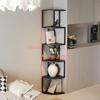 Scaffale Domestico Nordico Multi-strato Angolare Libreria in Ferro da Pavimento a Soffitto Integrato a Parete Libreria per Soggiorno Scaffale a Cubi
