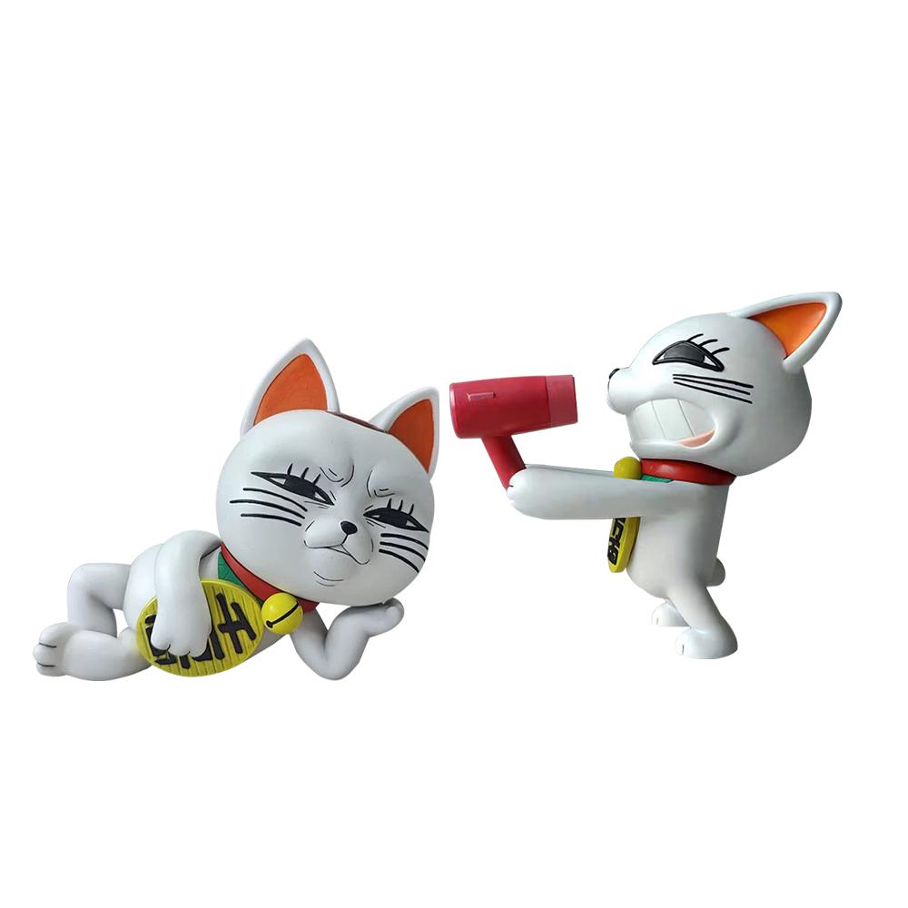 Anime Highway Granny Figure Q Edition Highway Granny Action Figure Fortune Cat Model Toys Car Accessories Piggy Bank Toys Gift