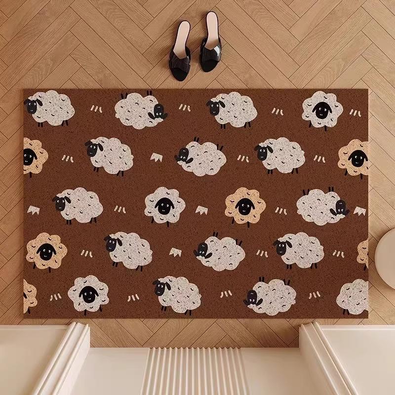 Luxury Coir Horse Door Mat: Elegant Non-Slip Entryway Rug