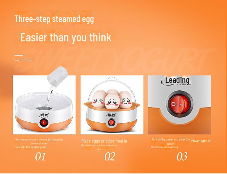 Double-Layer Mini Egg Steamer: Multifunctional Egg Boiler Appliance