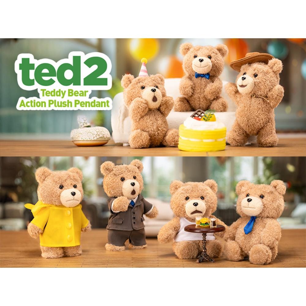 

Ted Ted2 Teddy Bear Action Plush Pendant 1box 6pcs