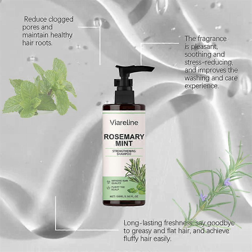 Rosmarin Minze Shampoo Feuchtigkeitsspendend Reparatur Tiefenpflegend Glättet Trockenes Und Krauses Haar Glattes Und Glänzendes Shampoo weniger