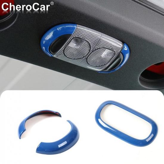 

for 11-17 JKU Jeep Wrangler Interior Reading Light Frame Lamp Cover Trim Blue
