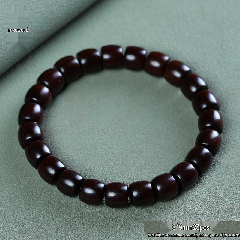 Unisex Handmade Green Sandalwood Bead Bracelet - Ethnic Style, Exquisite Design