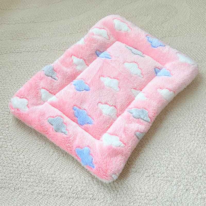 Thick Pet Cushion: Warm Cotton Blanket & Sleeping Pad for Dogs and Cats