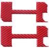 for Hummer EV Accessories Auto 2 Side Doors Body Sticker 3D Badges 2PCS Compatible with Hummer EV 2024 Real Carbon Fiber Decorative Decals (Style A