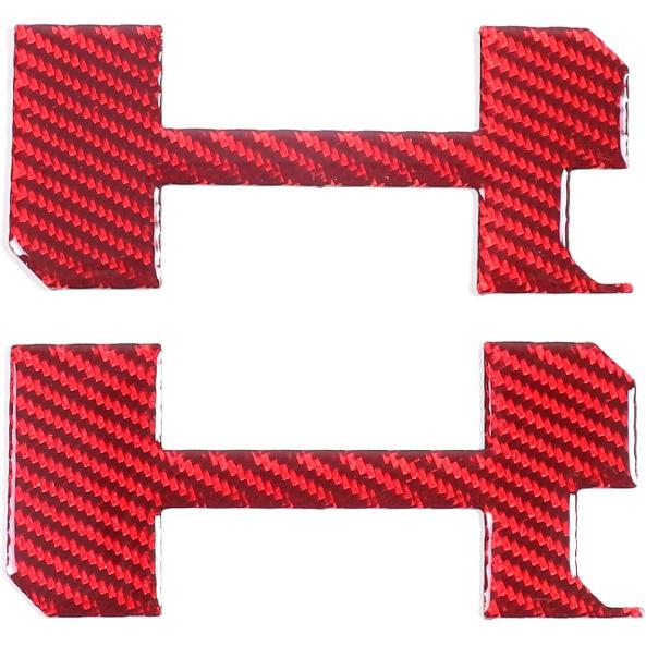 for Hummer EV Accessories Auto 2 Side Doors Body Sticker 3D Badges 2PCS Compatible with Hummer EV 2024 Real Carbon Fiber Decorative Decals (Style A
