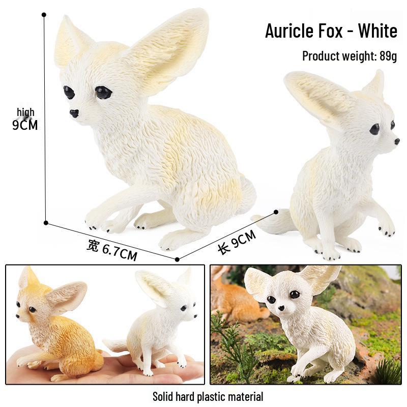 Solid Animal Simulation Toy: White Mouse/Hamster Model for Kids - Cognitive Ornament Gift