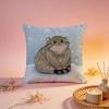 Fluffy Pallass Cat Art Cushion Cover Comfortable Durable Pillow Cover MultiScene for Home Office Car Sofa