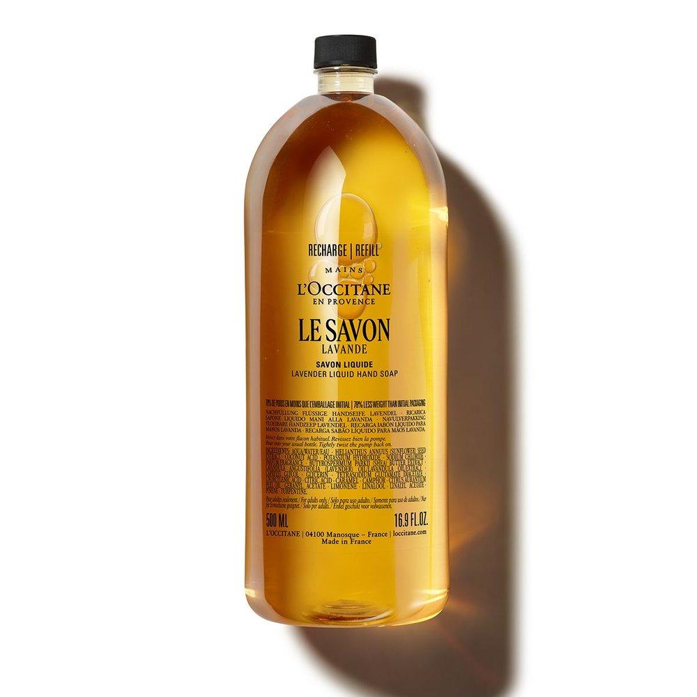 L Occitane Shea Lavender Liquid Hand Soap Refill 500ml (Carité Confort)