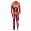 Macacão Body Feminino Halloween Manga Longa Estampa Digital Slim Fantasia Cosplay