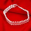 New 925 Sterling Silver Bracelets for Men Classic Noble Chain Fashion Wedding Party Christmas Gifts Jewelry