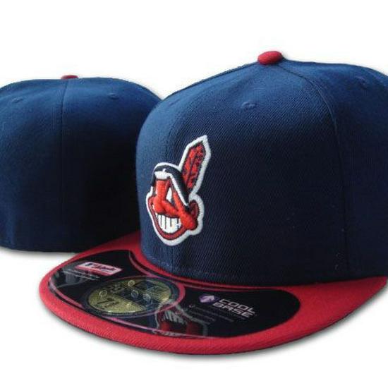 Cappellino da Baseball Ricamato Cleveland Indians per la Protezione Solare - Design a Visiera Chiusa Coordinato per Coppie.