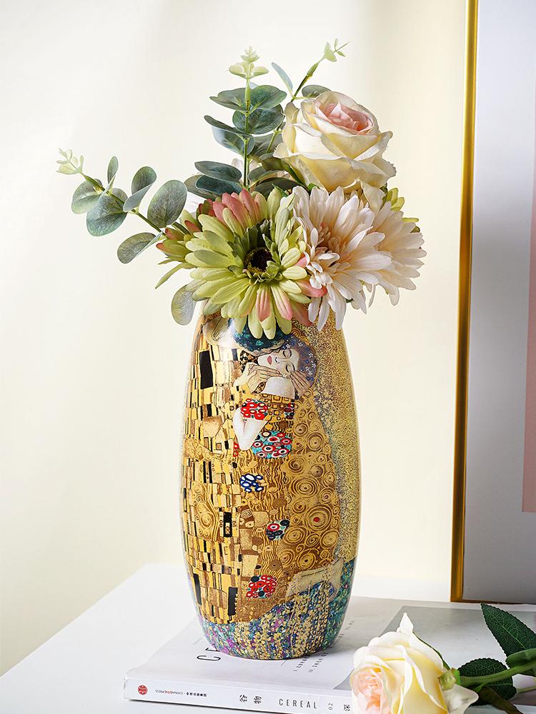 

European and American style retro resin vase, home office desktop decoration, creative vase, wedding gift, Christmas decorations