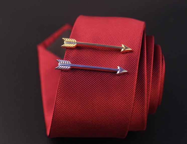Men's Stylish Silver & Gold Tie Clip Set - Modern, Sleek Designs