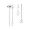 Dior Logo Metal Earrings Women Earrings Silver E3340WOMRS_D13S