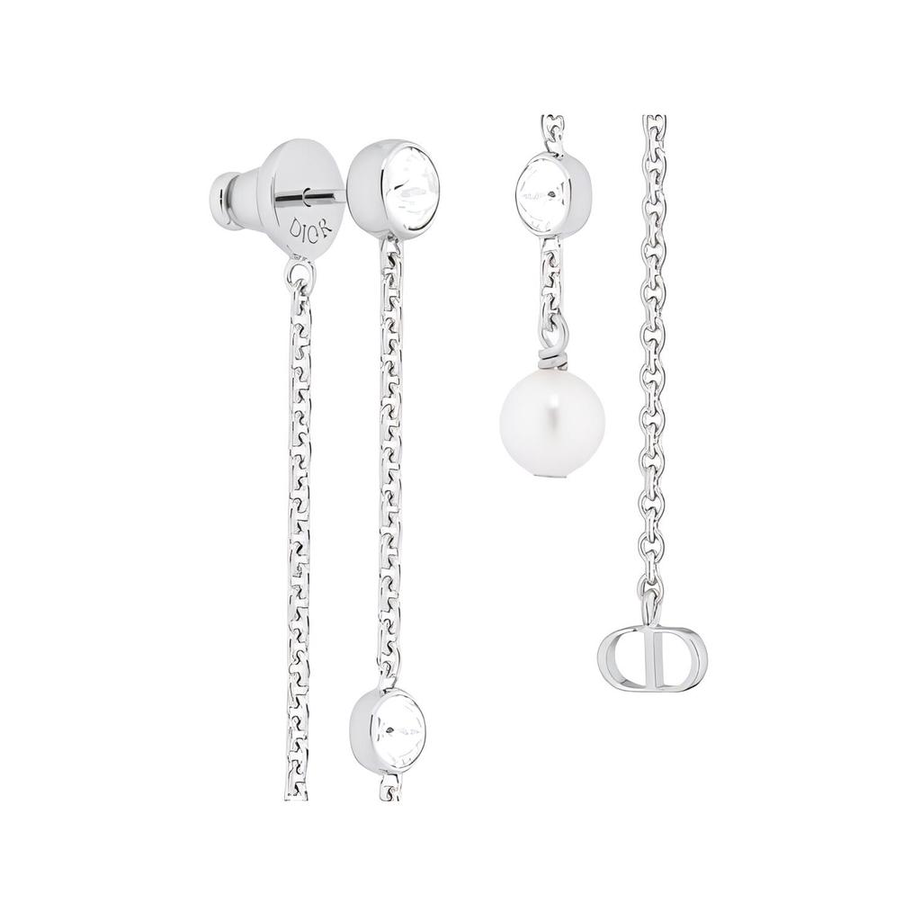 Dior Logo Metal Earrings Women Earrings Silver E3340WOMRS_D13S