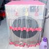 1PC Polyester Universal Dust Cover Embroidery Washing Machine Cover Home Supplies Drum Type Washing Machine Transparent