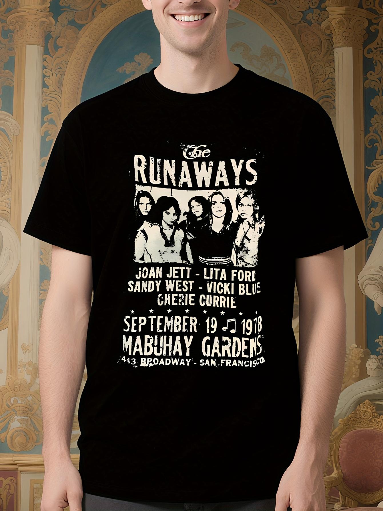 The Runaways Vintage Concert Tshirt - Retro Rock Band Gra... M